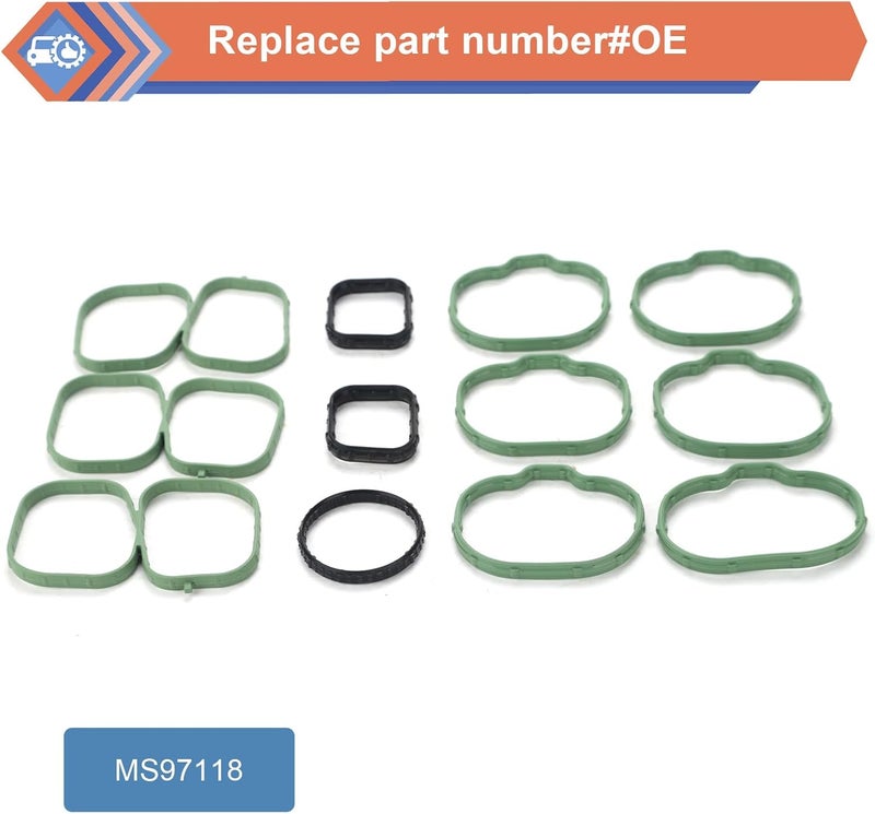 ZONFANT Intake Manifold Gasket Set Compatible with 2007-2012 Ford Edge Flex Fusion Taurus Taurus X, 2007-2015 Mazda 6 CX-9, 2007-2012 Lincoln MKS MKT MKX MKZ, 2008-2009 Mercury Sable, Replace#MS97118 - Image 2